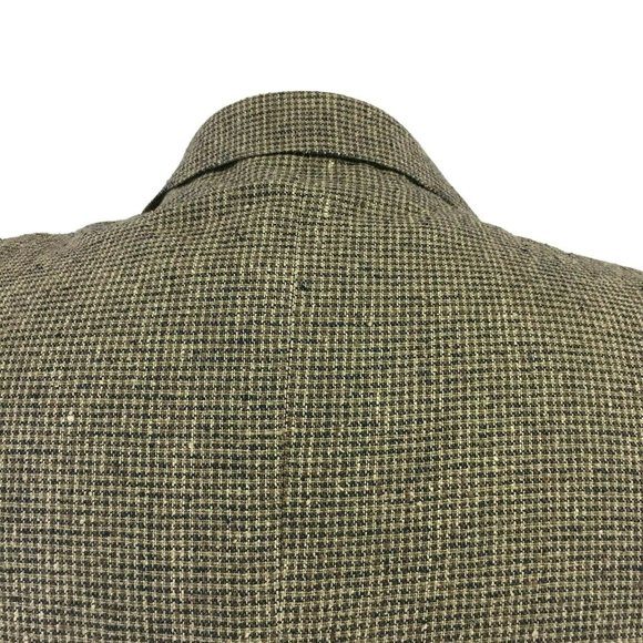 Savile Row Suit Jacket Blazer Sports Coat Mens 44R Gray 6 Pocket Saville - Picture 9 of 10